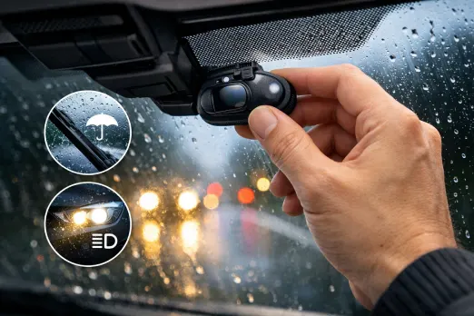 نصب سنسور باران و نور